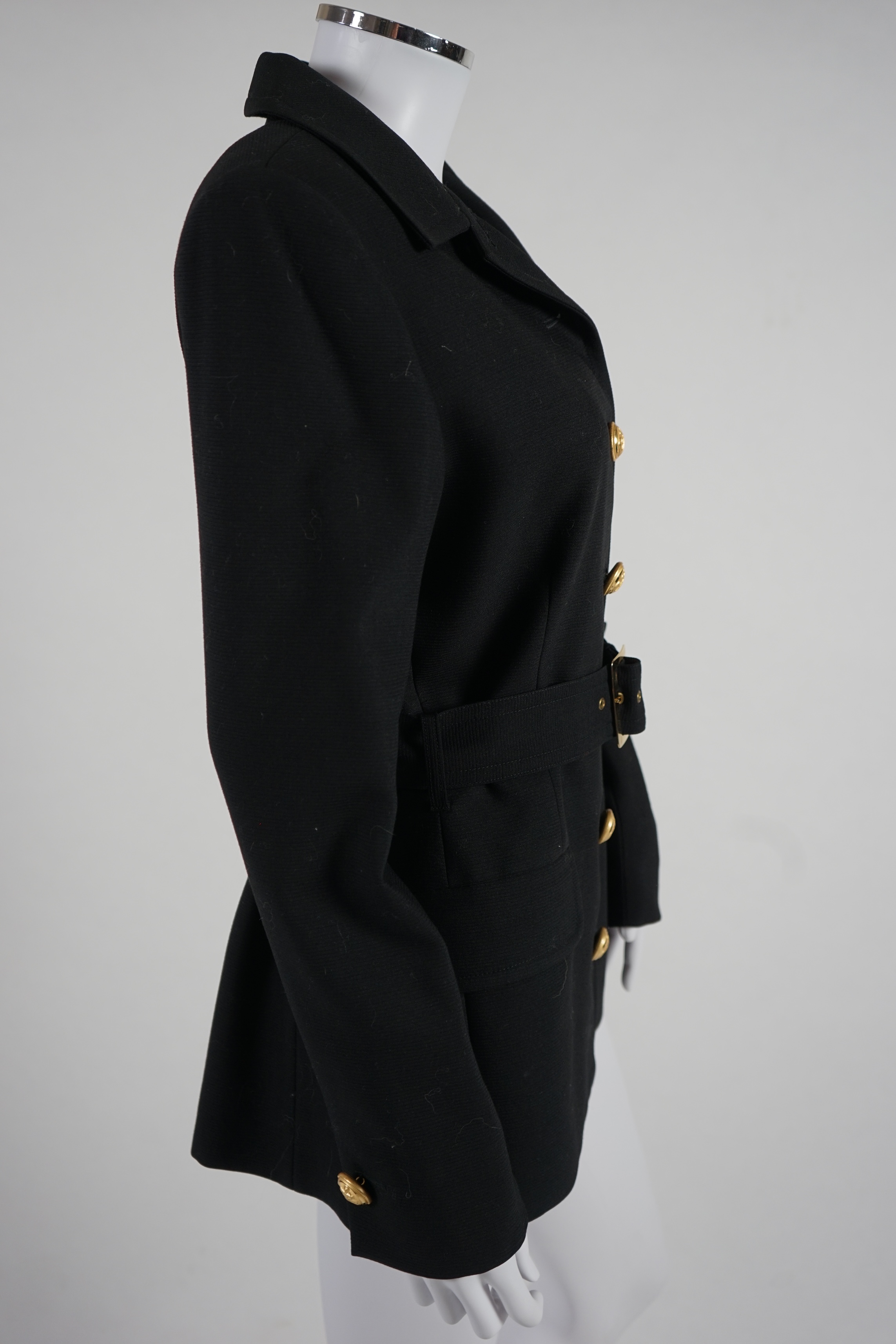 Two vintage Yves Saint Laurent variation lady's trouser suits, F 40 (UK 12). Please note alterations to make the waist smaller may have been carried out on some of the skirts. Proceeds to Happy Paws Puppy Rescue.